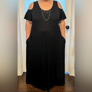 Lane Bryant Black Maxi Dress